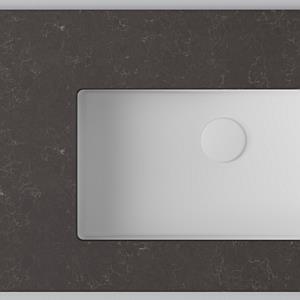 Wave / Umber, Matte White