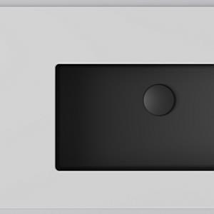 Wave / Chalk, Matte Black