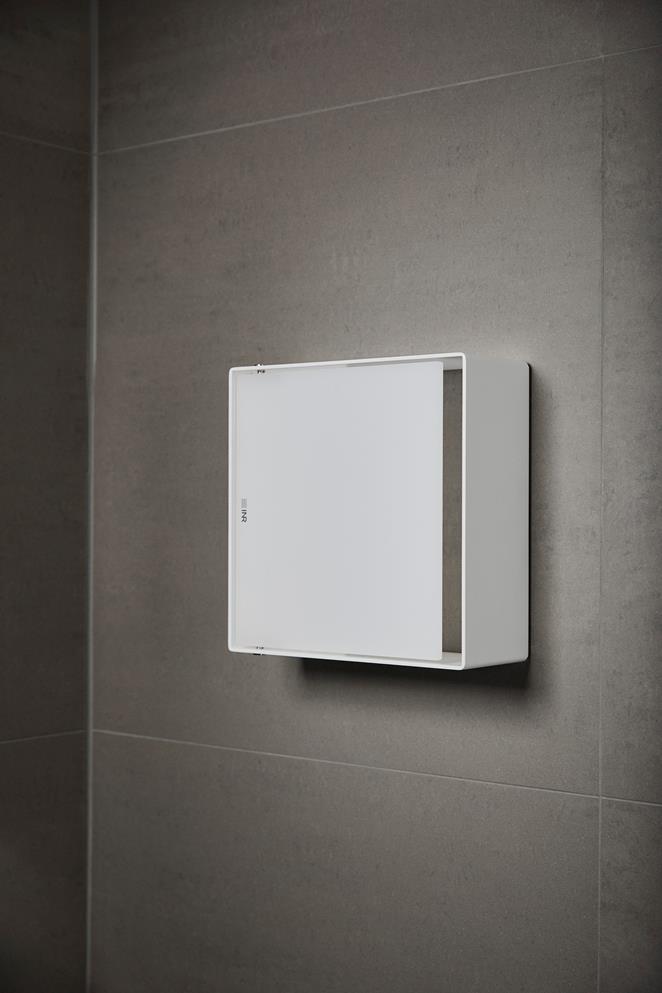 Dusjoppbevaring Case i Matte White.
