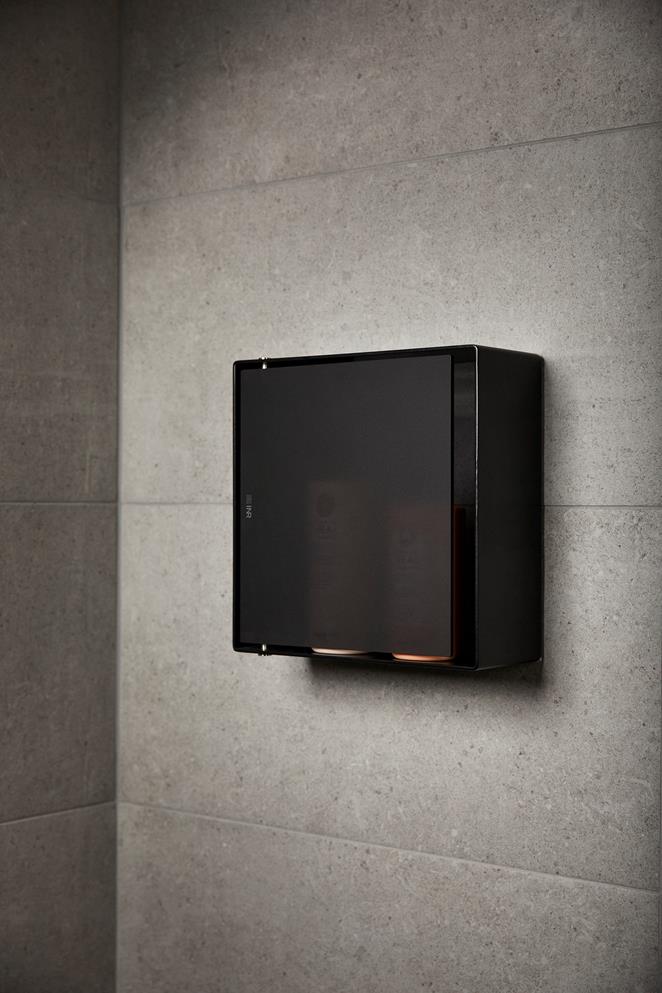 Dusjoppbevaring Case i Matte Black.
