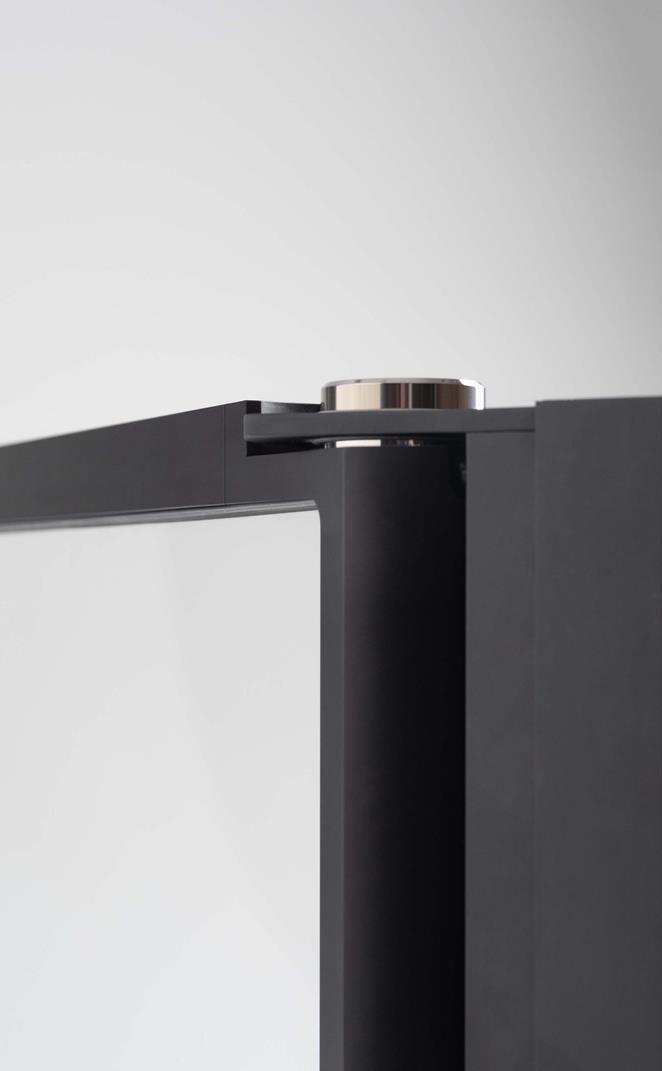 Dusjvegg EDGE i Onyx.

