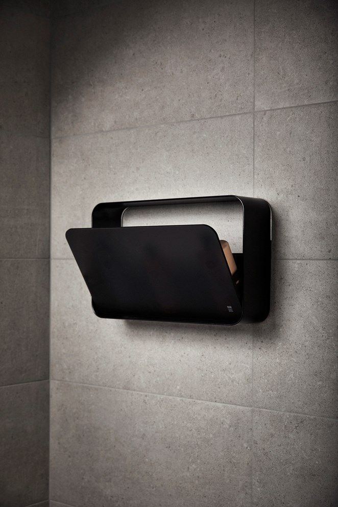 Dusjoppbevaring Nest i Matte Black.
