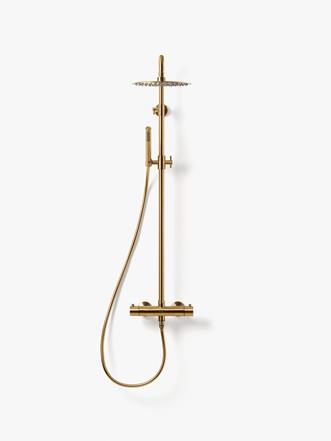 Takdusjsett Steel Pleasure 2 i Brushed Brass.
