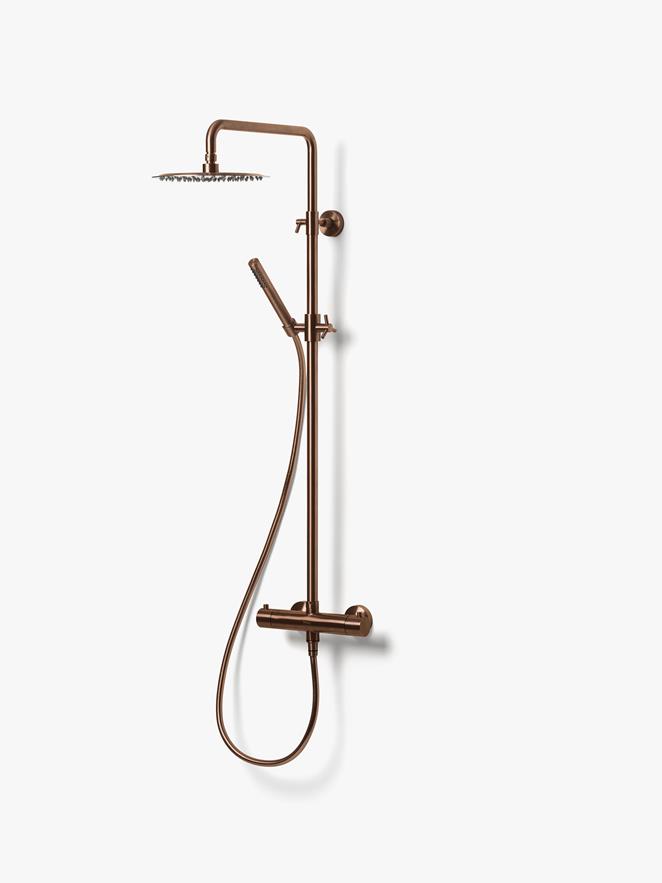 Takdusjsett Steel Pleasure 2 i Brushed Bronze.

