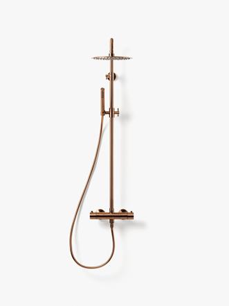 Takdusjsett Steel Pleasure 2 i Brushed Bronze.
