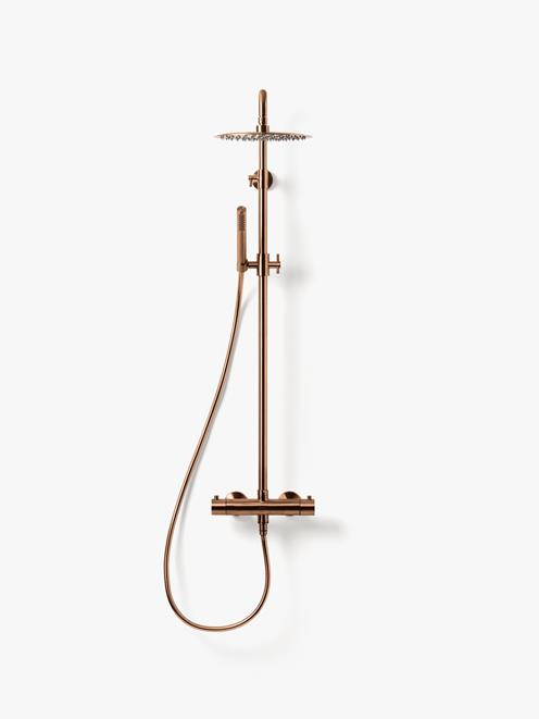 Takdusjsett Steel Pleasure 2 i Brushed Bronze.
