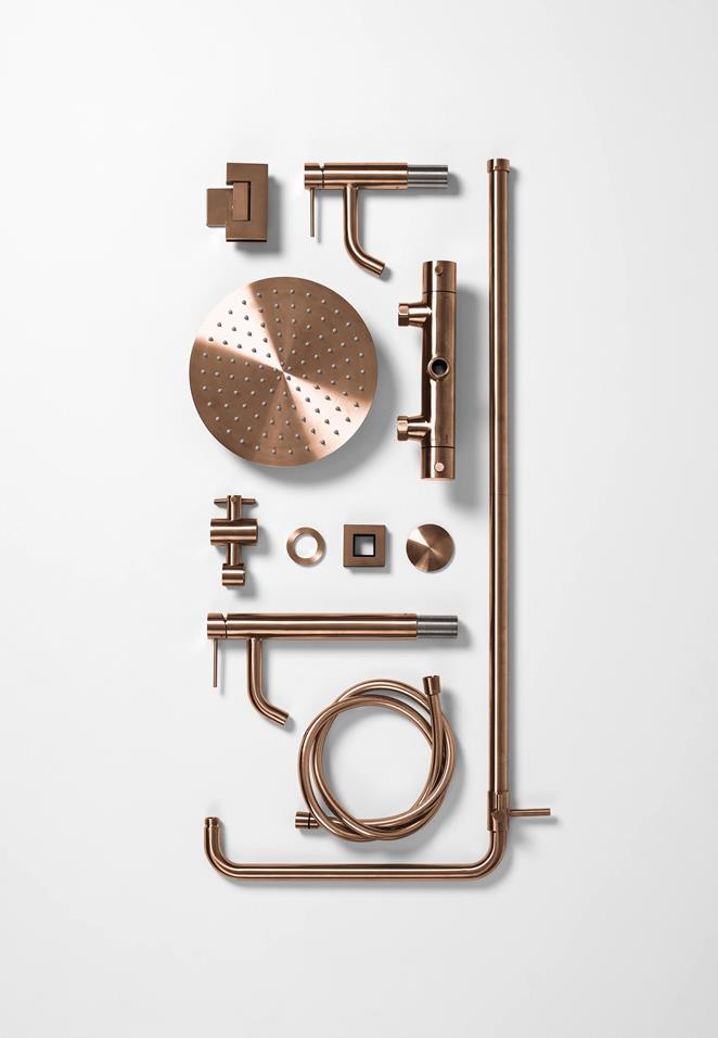 Brushed Bronze - en elegant finish i bronsetoner med et snev av kobber.
