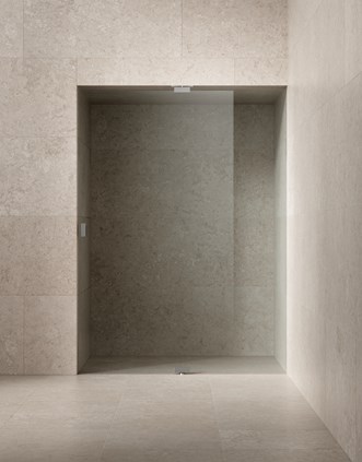 Epic 1 XL i Brushed Stainless med Alvaret Clay 60x120.