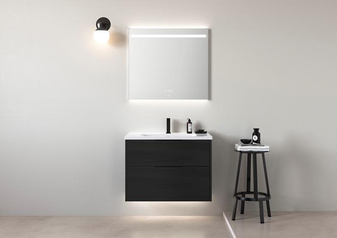 GRAND Solid 80 i Black Oak med speil TOUCH 80.
